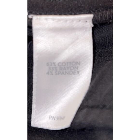 J Jill Black Essential Cotton Stretch Pull On Pants Size 16 Classic Minimalist - Picture 5 of 5